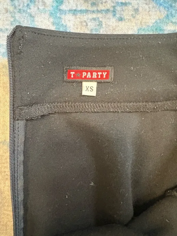 T Party Fashion Black mini skirt - Image 2