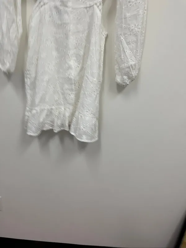 New with Tags Wicked AF side cut out white eyelet lace dress size L - Image 4