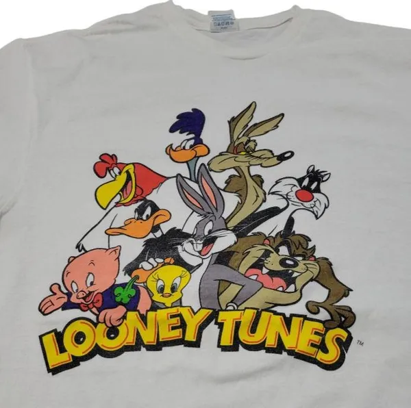 Looney Tunes Shirt Size Large Graphic Print T-Shirt Bugs Bunny Graphic Print Unisex - Image 3