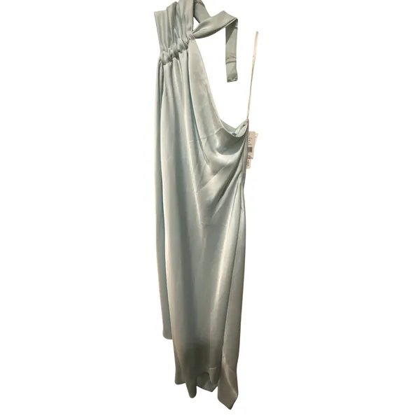 AQUA Long‎ Scarf Bias Cut Gown Size 12 - Image 6