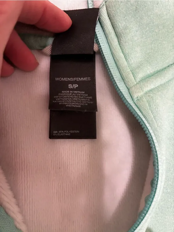 The North Face Mint Green Fleece Zip-Up Jacket - Image 8