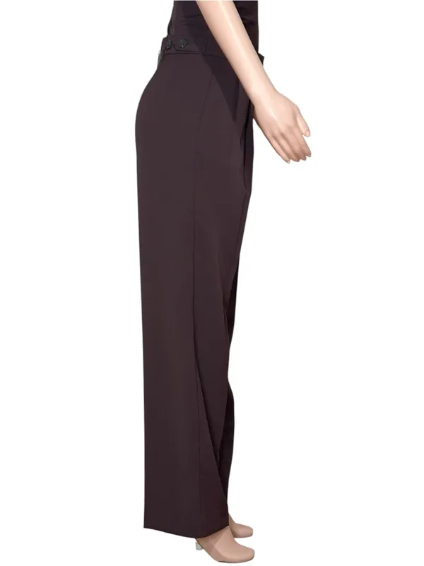 KOOKAÏ Opal Adjustable Wide-Leg Pants, Mahogany, FR34/US2 - Image 7