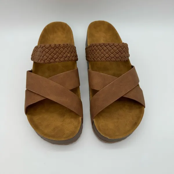 New. Brown Sandals for Women – Soft Cushioned Soles, Casual Warm Weather Wear - Image 6