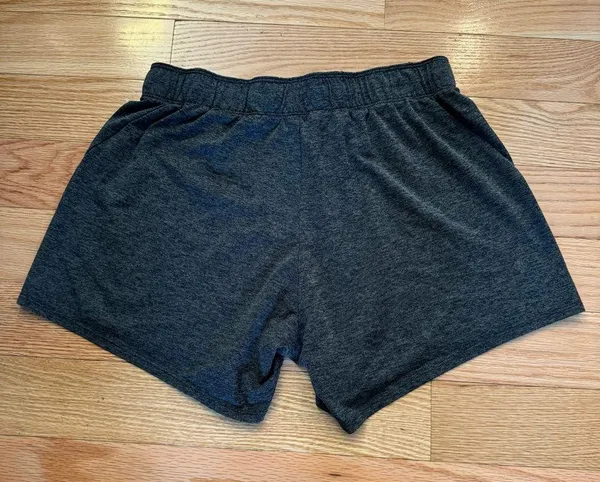 Nike Dri Fit Shorts Adult Medium Gray Swoosh Mid Rise Polyester Draw String - Image 2