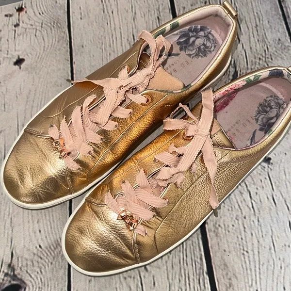 Ted Baker London Kelleip Rose Gold Sneakers - Image 2