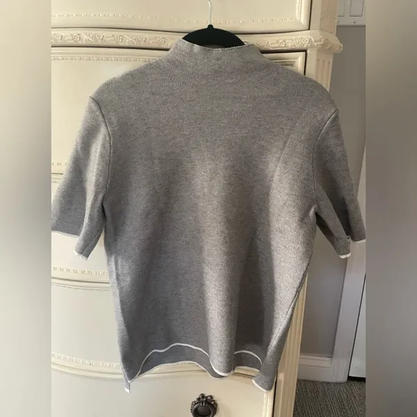 Zara Knit Short Sleeve Sweater Size M - Image 6