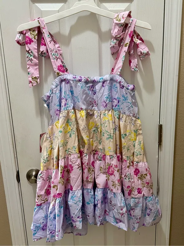LOVESHACKFANCY x TARGET Jeanne Mixed Floral Mini Dress XL - Image 4