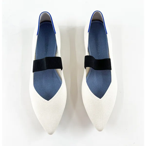 Rothy's The Point Mary Jane Ballet Flats in Love Bird Cream White 9.5 - Image 2
