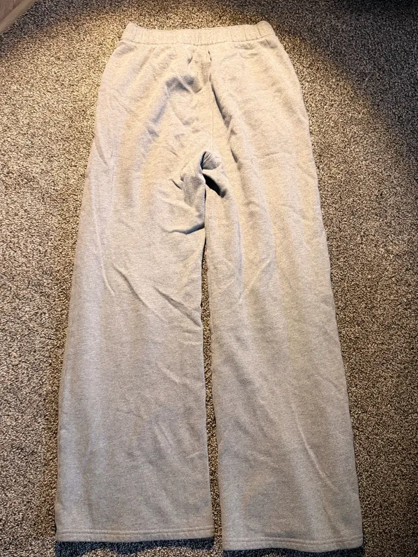 Dark Grey Hollister Wide-Leg Sweats - Image 2