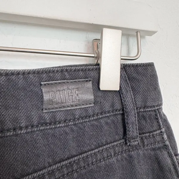 Paige Iris Skirt Size 26 Black‎ Nightingale Denim Lace Up Tie Minimalist Grunge - Image 5