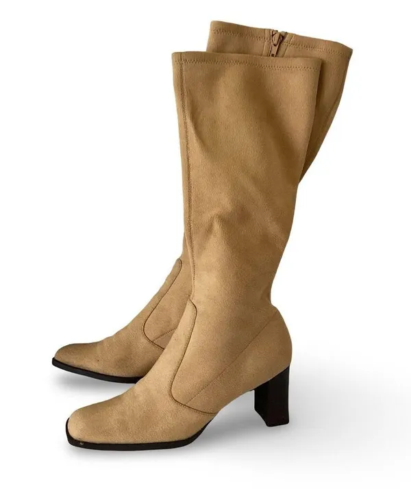 Aerosoles Canmidd Camera Fresh Tan Suede Boots - Image 3