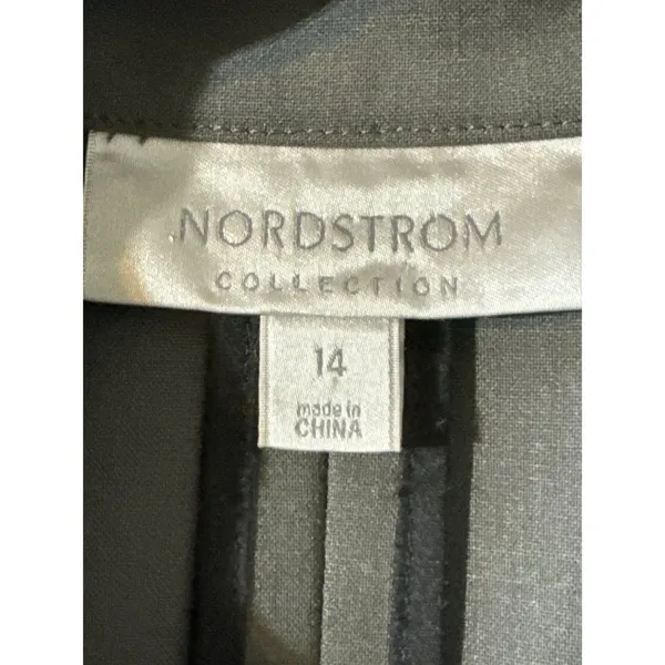 Nordstrom Collection Classic One‑Button Blazer · Wool Blend · Size 14 · Brown - Image 6