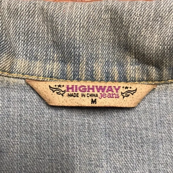 Highway Denim Sleeveless Vest, Med - Image 2