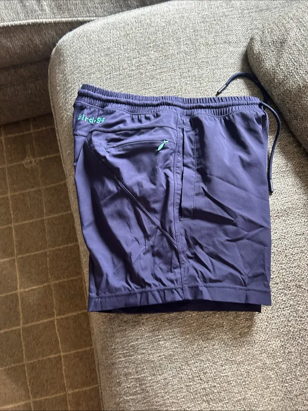 Birddogs Women's Navy Blue Athletic Drawstring Shorts | Size Small Purple - Image 4