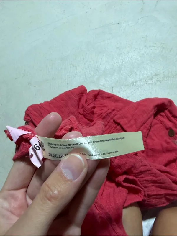 Free people FP one Red Button-Front Textured daydream Shirt XS - Image 12