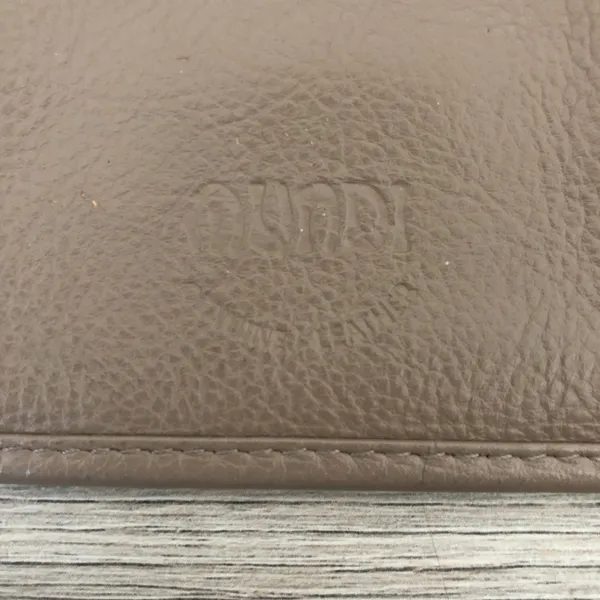 Mundi Leather Small Coin Wallet Clutch Pouch Taupe Brown - Image 6