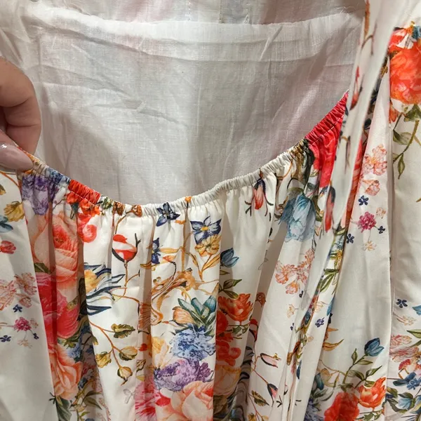 Floral Ruffle Tiered maxi dress Pink Size L - Image 8