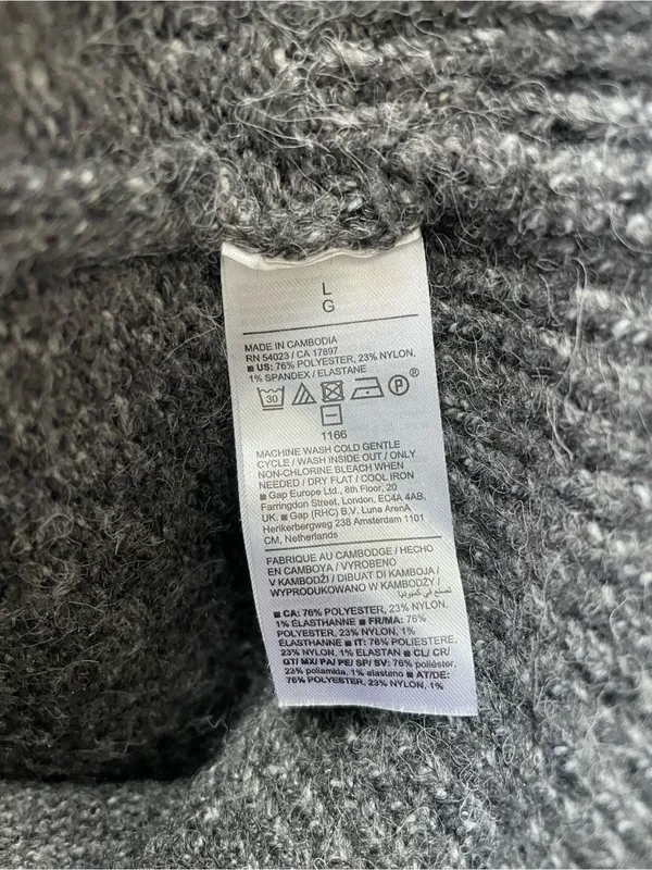 Old Navy Gray Crewneck Pullover Sweater - Image 3
