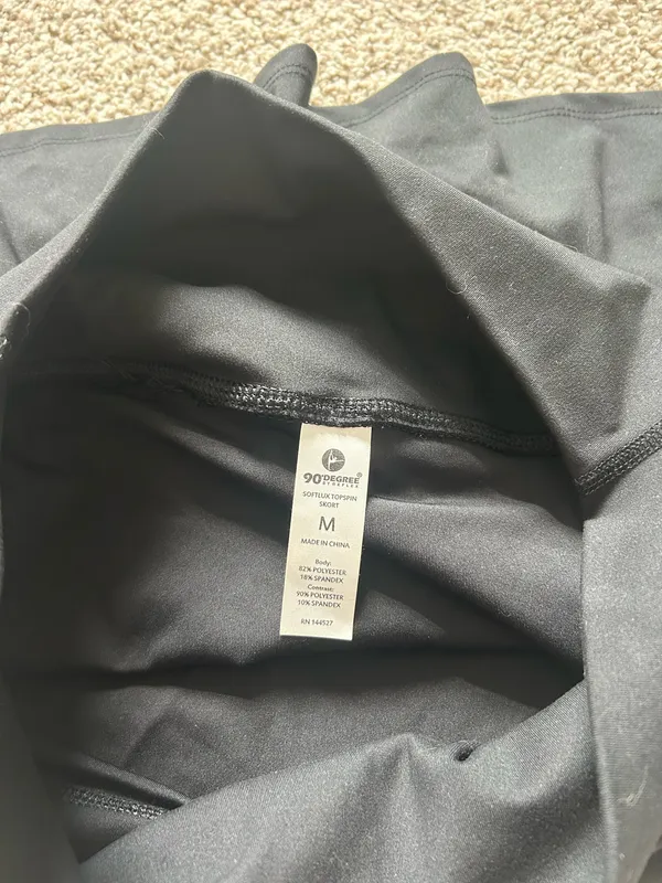 Black Tennis Skirt 90 Degree by Reflex - Image 3
