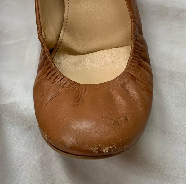 Tan J. Crew Leather Flats - Image 3