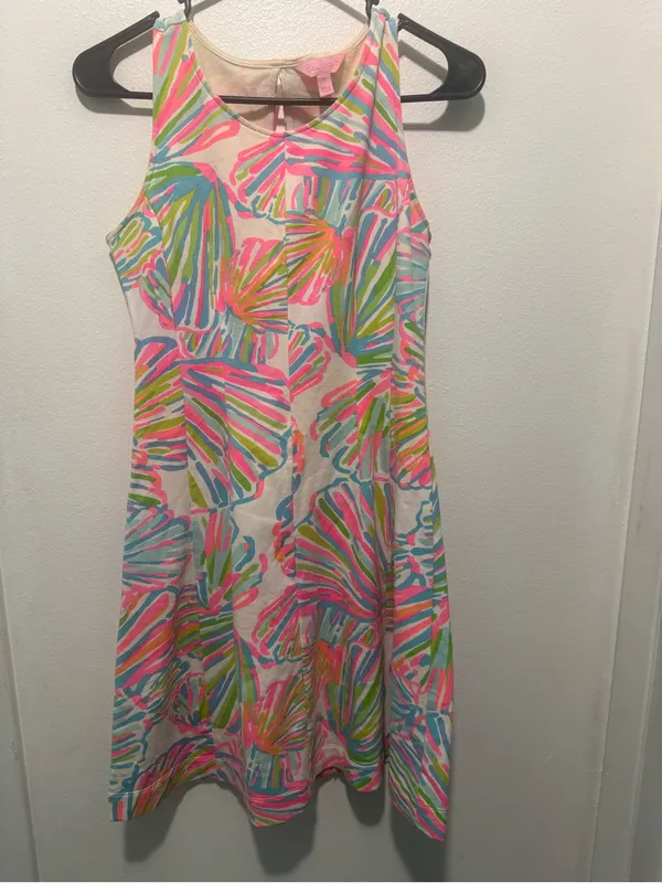 Lilly Pulitzer Pastel Shell-Print Sleeveless Shift Dress - Pink Multi - Image 2