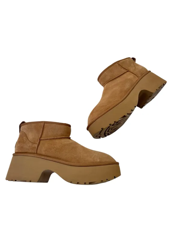 NEW UGG Classic Ultra Mini New Heights Platform Boot Women Size 12 with Flaw - Image 6