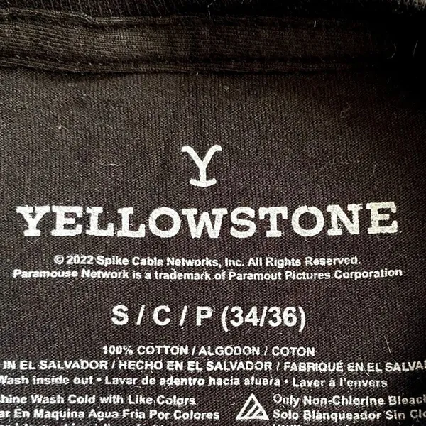Yellowstone Graphic Tee Short Sleeve T-Shirt Black Western Cowgirl Size Small‎ - Image 4