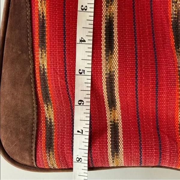 Mansi Brown Suede Handmade Guatemala Tikal Shoulder Bag - Image 11