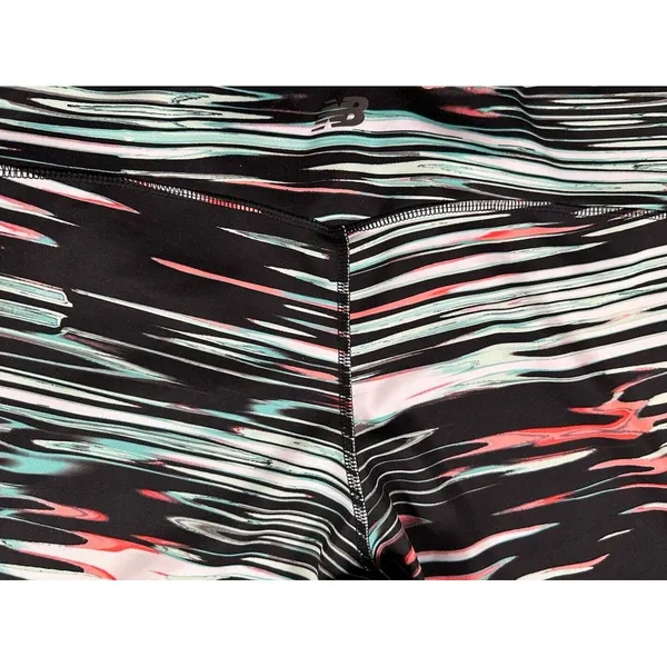 New Balance NB Dry size Large capri length‎ athletic leggings black pink green - Image 5