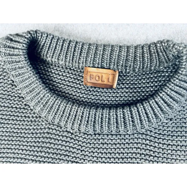 Women’s Poll Grey‎ Chunky Pullover Knit Sweater Oversized Medium Large - Image 3
