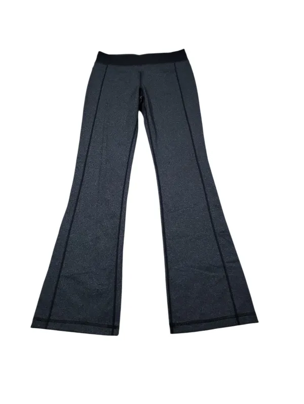 Lululemon Sequence Pants Luon Bootcut Black Gray Back Pockets Women's size 8 - Image 2