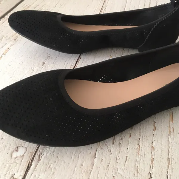 Black Ballet Flats, Size 8 1/2 - Image 3