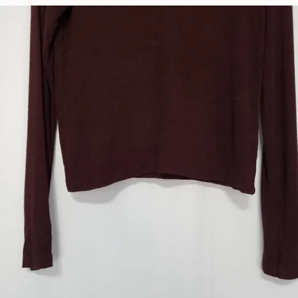 ✨ Brandy Melville Callan burgundy long sleeve✨ - Image 4