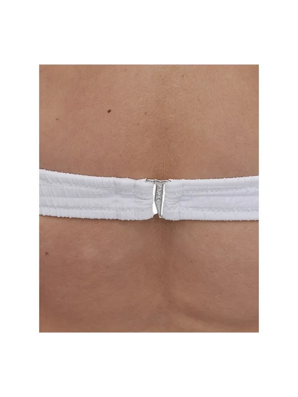 DKNY Textured Molded Balconette Bikini Swim Top DIMTS470 White L - Image 7