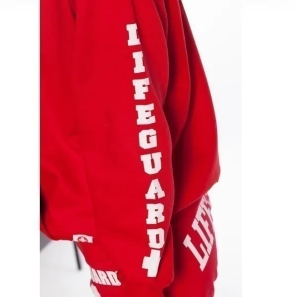 Outer Banks Life Guard Hoodie Red - Image 6