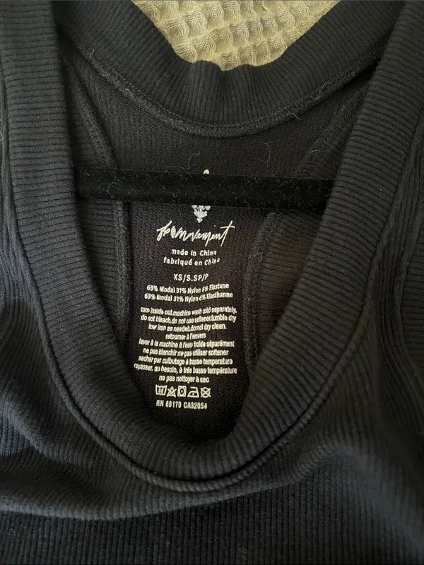 FP Movement by Free People Black Ribbed Tank - Image 2