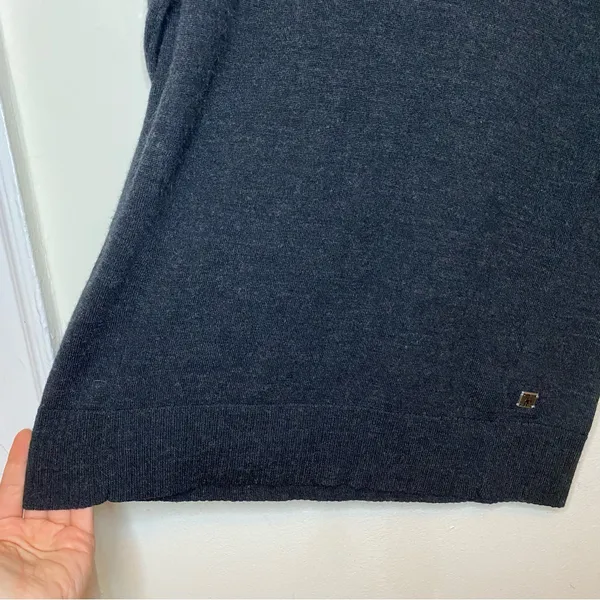 SMARTWOOL Merino Wool Blend Crewneck Pullover Sweater Black/Charcoal Gray Small - Image 7