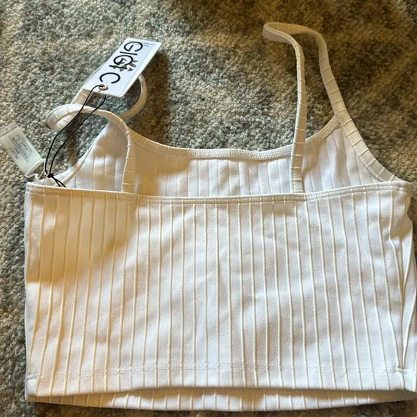 Gigi C Sport White Tank - Image 2