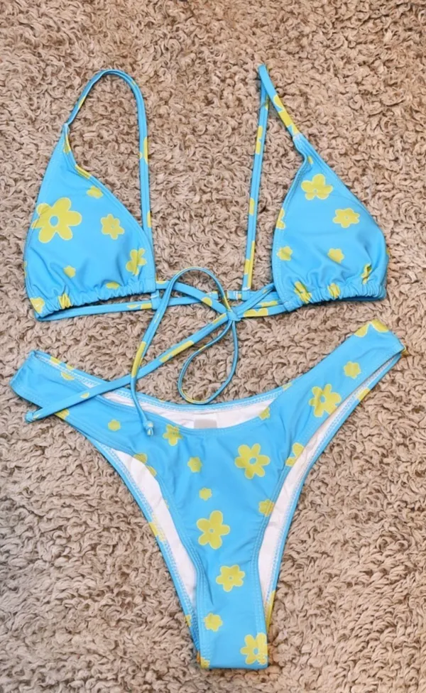 Boutique Cheeky Sexy Flower Print Bikini Set - Image 3