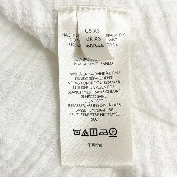 Free People Cozy Dreams Top Textured Cotton Loose Pullover in Soft White Size XS - Image 11