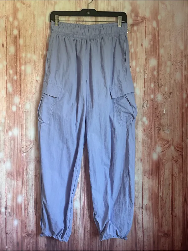 All In Motion Lilac Purple Cargo Windbreaker Parachute Pants Size S - Image 2