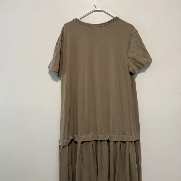 Free People Free-Est Herron Drop-Waist Oversized Maxi Dress in Tan Size XS - Image 5