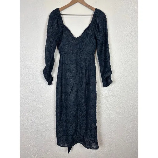 ASTR The Label Terese Metallic Floral Long Sleeve Cocktail Dress Size XS NWT - Image 5
