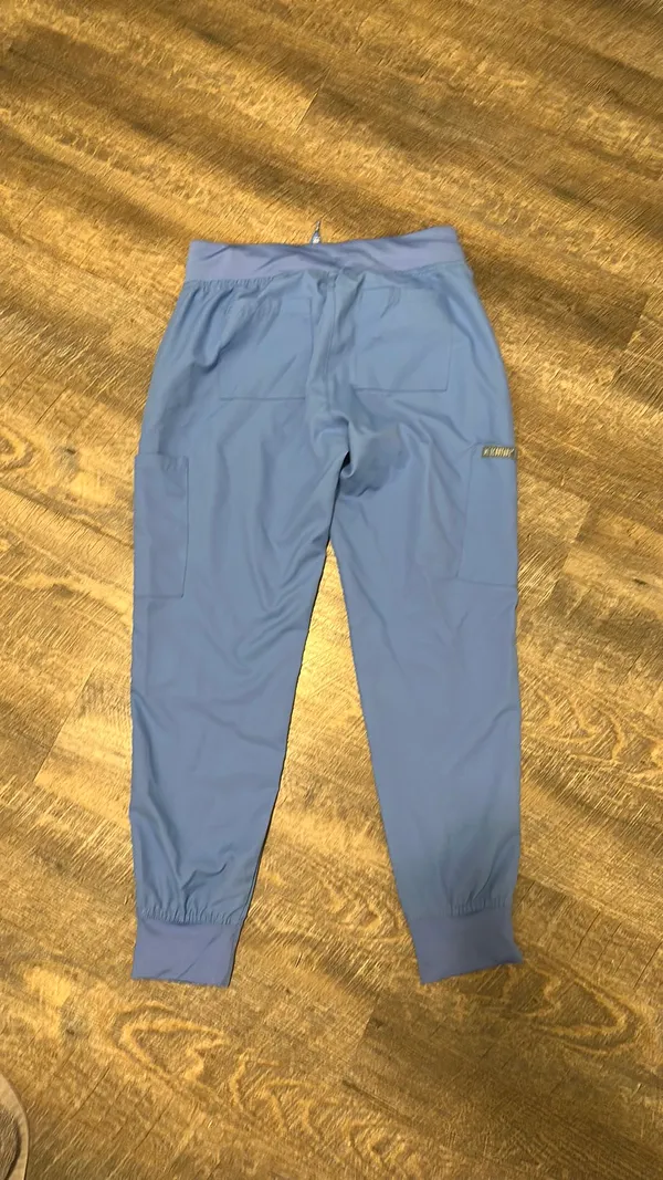 Ceil Blue MedCouture Jogger Scrub Pants - Image 3
