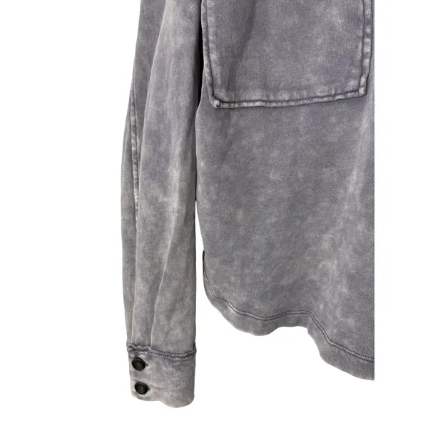 Evereve Ana Pocket Sweatshirt Washed Purple Gray XS Lounge Casual - Image 6