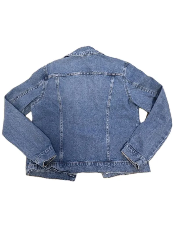Hudson Jeans Denim Trucker Jacket Size Large XLarge Button Up Y2K Jean Western Fall - Image 3
