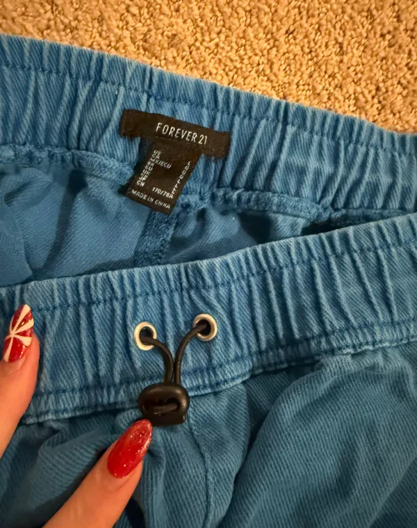 Forever 21 Blue Cargo Joggers - Image 3