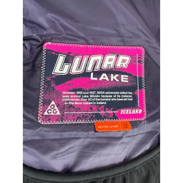 Nike ACG Therma-FIT ADV Lunar Lake Puffer Vest Purple Print Womens L Gorpcore - Image 5