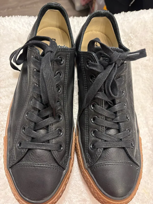 Black leather Converse Sneakers Sz.Men - Image 2