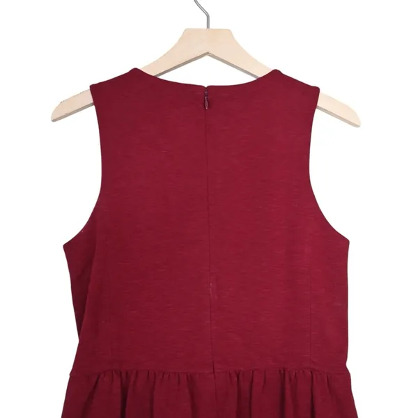 J. Crew Factory Womens M Daybreak Dress with Pockets in Burgundy - Image 4